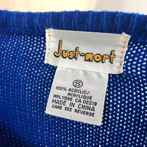 Vintage 80s Cobalt Blue Beaded Sweater Dress Maxi XS Small M western glam - Picture 3 of 10